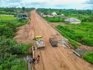 Update on the Ongoing Reconstruction of the Ido-Eruwa Road (48 km), taken on 22 September 2026