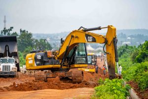 Ongoing: Construction of the 3.5 km Bonded Warehouse and Container Terminal Road, linking the Moniya-Iseyin Road and the Old Moniya-Oyo Road by the Akinyele Local Government Council, taken on 5 October 2026